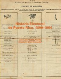 Elecciones en Puerto Rico, 1899-1964