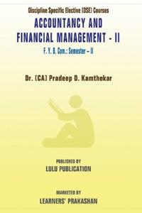 Discipline Specific Elective (DSE) Courses 'Accountancy and Financial Management - II' F.Y.B.Com.