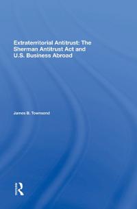 Bokomslag för "Extraterritorial Antitrust"