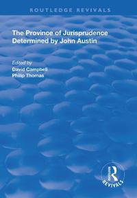 Kirjan kansi "The Province of Jurisprudence Determined by John Austin"