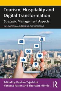 Kirjan kansi "Tourism, Hospitality and Digital Transformation"