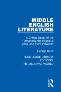 Bokomslag för "Middle English Literature"