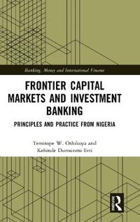 Kirjan kansi "Frontier Capital Markets and Investment Banking"