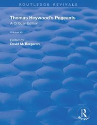 Bokomslag för "Thomas Heywood's Pageants"
