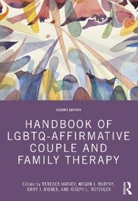 Kirjan kansi "Handbook of LGBTQ-Affirmative Couple and Family Therapy"
