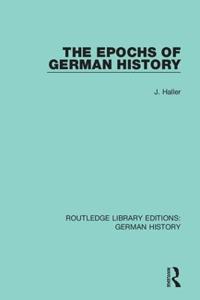 Bokomslag för "The Epochs of German History"