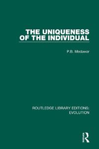Bokomslag för "The Uniqueness of the Individual"