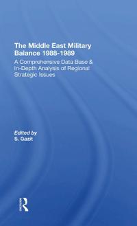 Bokomslag för "The Middle East Military Balance 1988-1989"