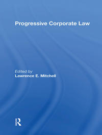 Bokomslag för "Progressive Corporate Law"