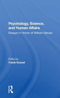 Bokomslag för "Psychology, Science, And Human Affairs"