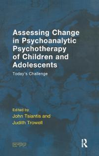 Kirjan kansi "Assessing Change in Psychoanalytic Psychotherapy of Children and Adolescents"
