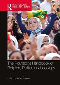 Kirjan kansi "The Routledge Handbook of Religion, Politics and Ideology"