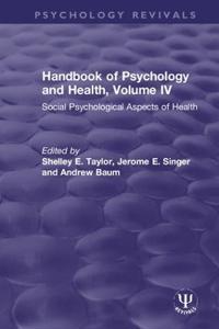 Kirjan kansi "Handbook of Psychology and Health, Volume IV"
