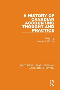 Kirjan kansi "A History of Canadian Accounting Thought and Practice"