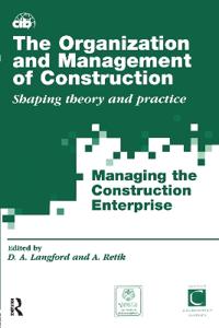 Bokomslag för "The Organization and Management of Construction"