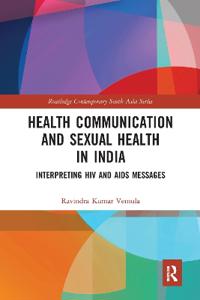 Kirjan kansi "Health Communication and Sexual Health in India"