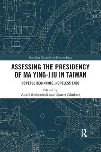 Kirjan kansi "Assessing the Presidency of Ma Ying-jiu in Taiwan"