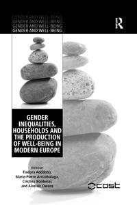 Kirjan kansi "Gender Inequalities, Households and the Production of Well-Being in Modern Europe"
