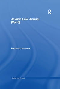 Jewish Law Annual (Vol 6)