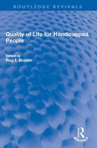 Bokomslag för "Quality of Life for Handicapped People"