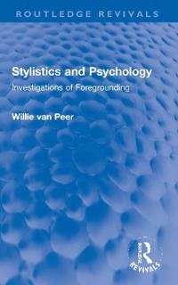 Kirjan kansi "Stylistics and Psychology"
