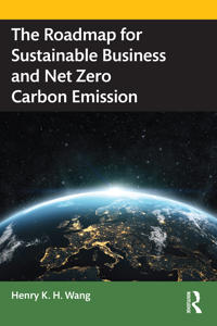 Kirjan kansi "The Roadmap for Sustainable Business and Net Zero Carbon Emission"