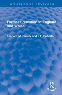 Bokomslag för "Further Education in England and Wales"