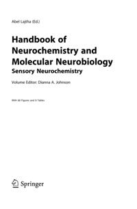 Handbook of Neurochemistry and Molecular Neurobiology