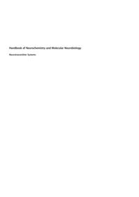 Handbook of Neurochemistry and Molecular Neurobiology