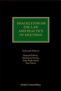 Shackleton on The Law and Practice of Meetings