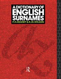 Bokomslag för "A Dictionary of English Surnames"