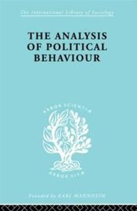 Bokomslag för "The Analysis of Political Behaviour"
