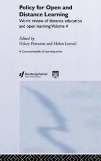 Kirjan kansi "Policy for Open and Distance Learning"