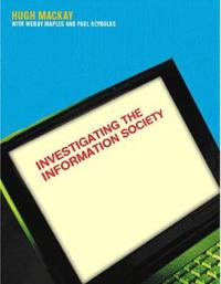 Kirjan kansi "Investigating Information Society"