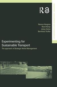 Kirjan kansi "Experimenting for Sustainable Transport"