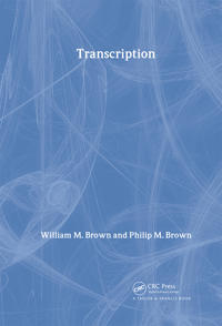 Kirjan kansi "Transcription"