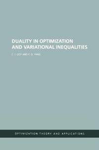 Bokomslag för "Duality in Optimization and Variational Inequalities"