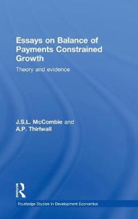 Kirjan kansi "Essays on Balance of Payments Constrained Growth"
