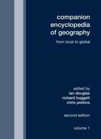 Kirjan kansi "Companion Encyclopedia of Geography"