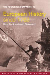 Kirjan kansi "The Routledge Companion to Modern European History since 1763"