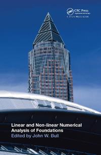 Kirjan kansi "Linear and Non-linear Numerical Analysis of Foundations"