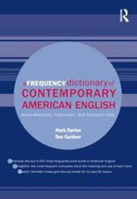Kirjan kansi "A Frequency Dictionary of Contemporary American English"