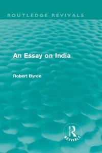 Bokomslag for "An Essay on India (Routledge Revivals)"