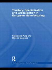 Kirjan kansi "Territory, specialization and globalization in European Manufacturing"