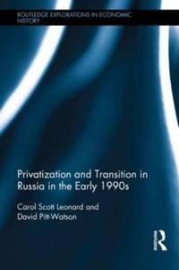 Kirjan kansi "Privatization and Transition in Russia in the Early 1990s"