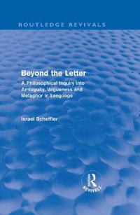 Bokomslag for "Beyond the Letter (Routledge Revivals)"