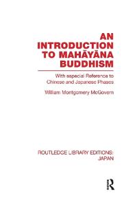 Bokomslag för "An Introduction to Mahayana Buddhism"