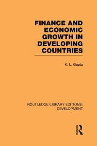 Bokomslag för "Finance and Economic Growth in Developing Countries"