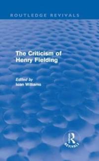 Bokomslag för "The Criticism of Henry Fielding"