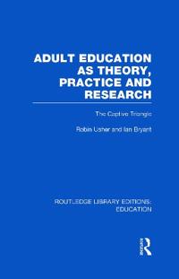 Kirjan kansi "Adult Education as Theory, Practice and Research"